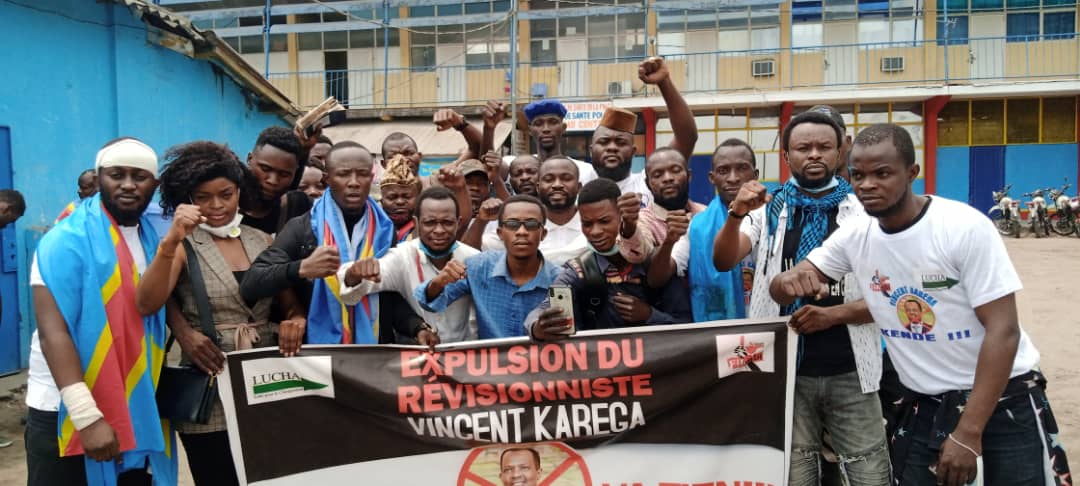 RDC: molestés puis arrêtés par la police lors de leur manifestation réclamant l’expulsion de l’ambassadeur du Rwanda en RDC, les militants de mouvements citoyens libérés