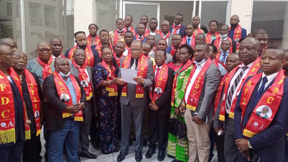 Soutien sans équivoque de l’Union sacrée : Présidents des partis, députés et sénateurs de l’AFDC-A ce lundi autour de leur autorité morale Modeste Bahati Lukwebo
