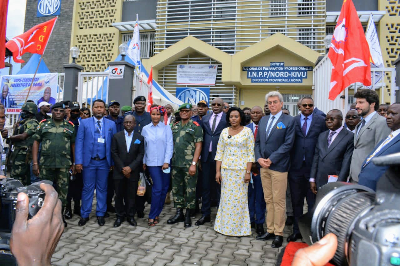 Goma: la ministre Claudine Ndusi inaugure un bâtiment ultramoderne de l’INPP, fruit du partenariat avec l’AFD