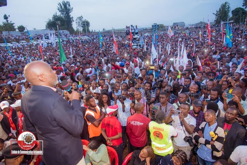 Nord-Kivu : Vital Kamerhe a débuté la tournée Amani avec un grand meeting au stade Afia de Goma.