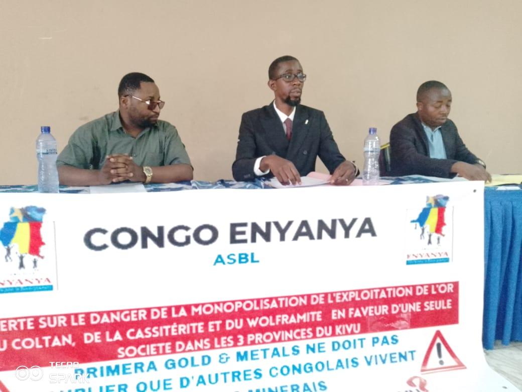 RDC: l’Asbl CONGO ENYANYA s’insurge contre le monopole que s’octroie le DG de CONGO JIAN XIN dans l’exploitation des Coltan, or, cassitérite et wolframite du Kivu