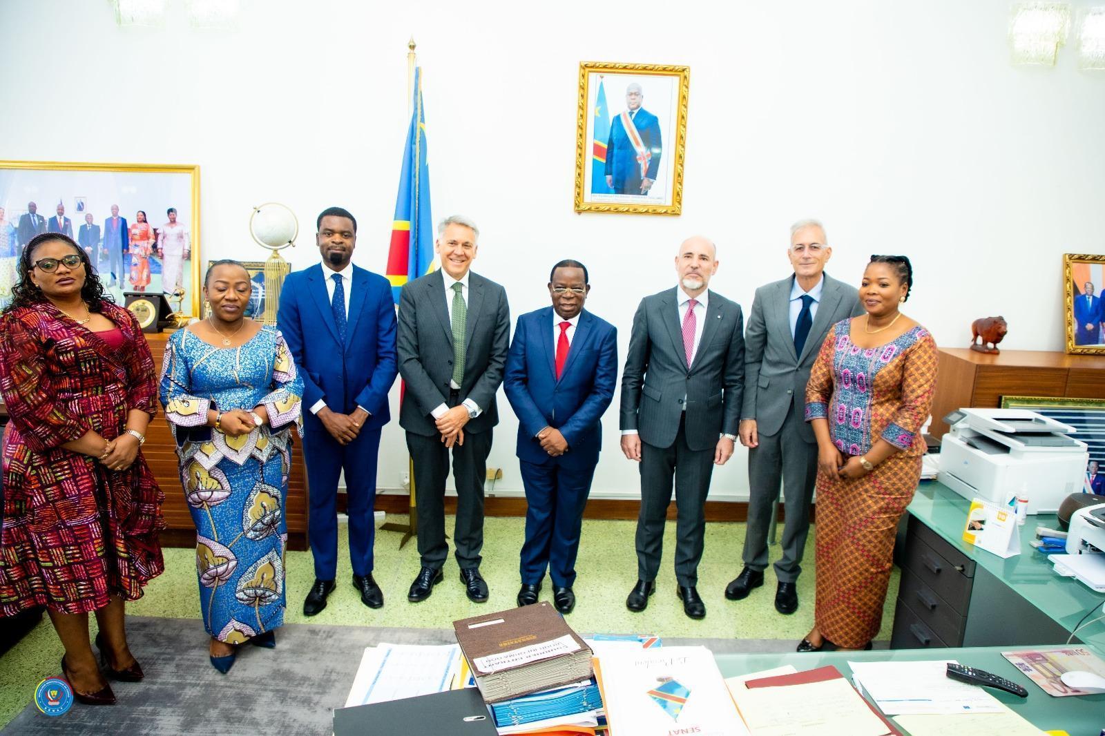 Expo 2030 à Rome et coopération: le président du Sénat Modeste Bahati reçoit une délégation italienne